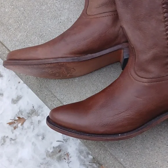 LUCCHESE Tall Riding Boot Sz 9 - Picture 7 of 16